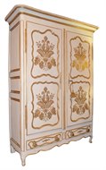 Image of Painted French Armoire 