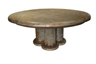 Image of Galvanized Dining Table