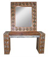 Image of Applique Console and Mirror