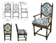 Image of Custom Carved Dining Chair